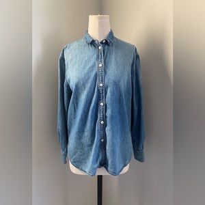 Madewell long sleeve denim button down